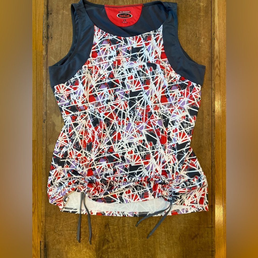 Bolle Golf & Tennis Tank Top  multi print  sz L